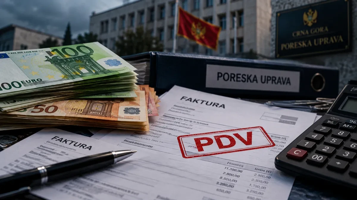Krivična prijava protiv direktora podgoričke firme: Sumnja se da je utajio više od 20.000 eura poreza