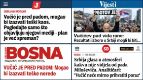 Mrzitelji Srbije udaraju na Vučića: Pogledajte kako izgledaju naslovnice regionalnih medija