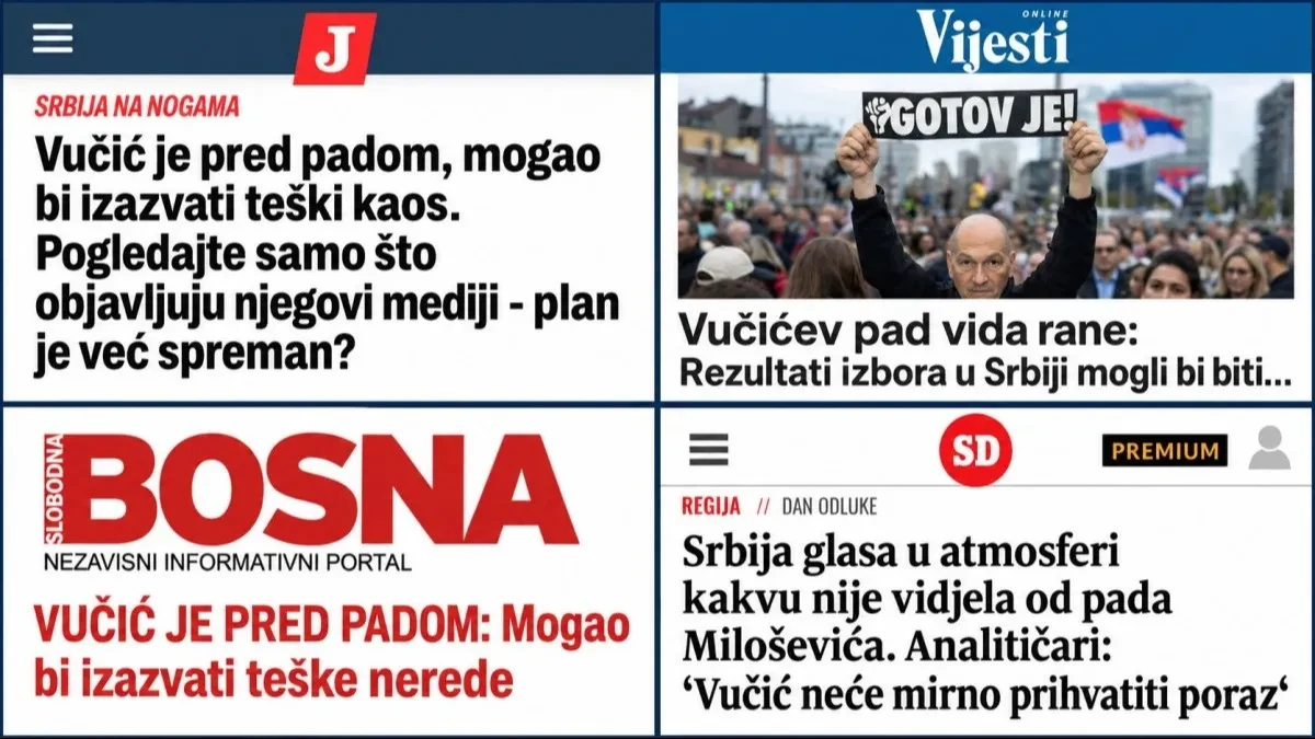 Mrzitelji Srbije udaraju na Vučića: Pogledajte kako izgledaju naslovnice regionalnih medija