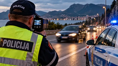Radari širom Crne Gore: Od 238 kontrolisanih vozača kažnjena čak 164, šest osoba uhapšeno