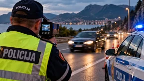 Radari širom Crne Gore: Od 238 kontrolisanih vozača kažnjena čak 164, šest osoba uhapšeno