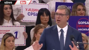 "Bez obzira koliko su milijardi uložili, srce ovog Srbina nisu uspjeli da slome" Vučić na skupu u Kragujevcu: : Važno je da pobjeda 25. bude što ubjedljivija