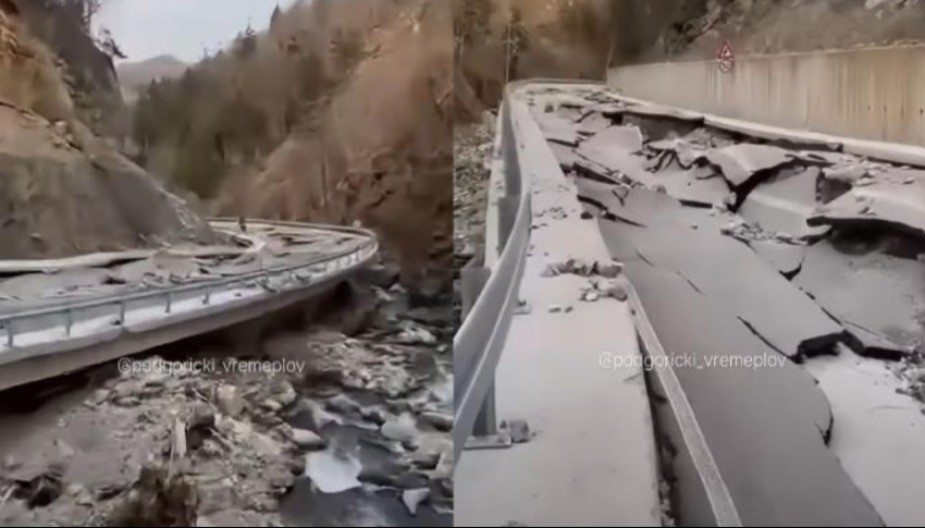 KATASTROFA U MOJKOVCU! Bujična rijeka uništila više od kilometar novog puta ka skijalištu Žarski: Šteta MILIONSKA! (VIDEO)