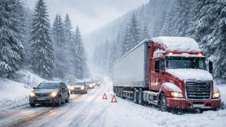 HITNO UPOZORENJE: Snijeg zatvorio pravac Peć–Kula–Rožaje za kamione