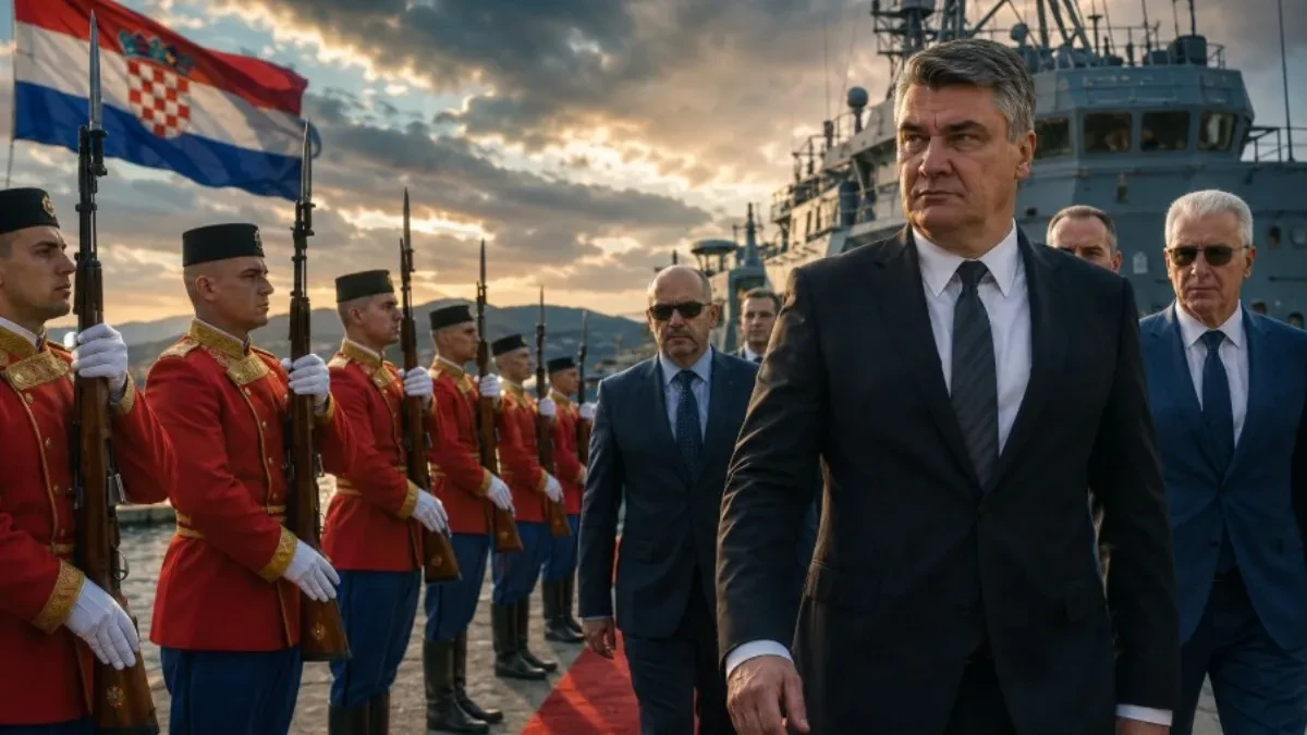 Milanović uplovio ratnim brodom, Podgorica salutirala: Da li Crna Gora čuva svoj suverenitet?