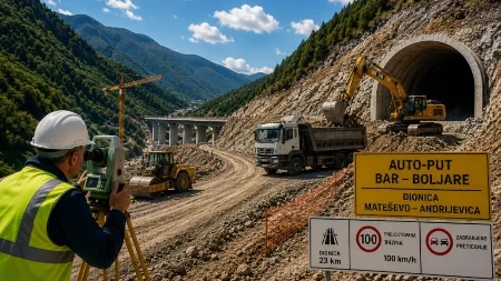 Krajem juna počinju pripremni radovi na dionici Mateševo–Andrijevica: Otvara se novo gradilište na auto-putu