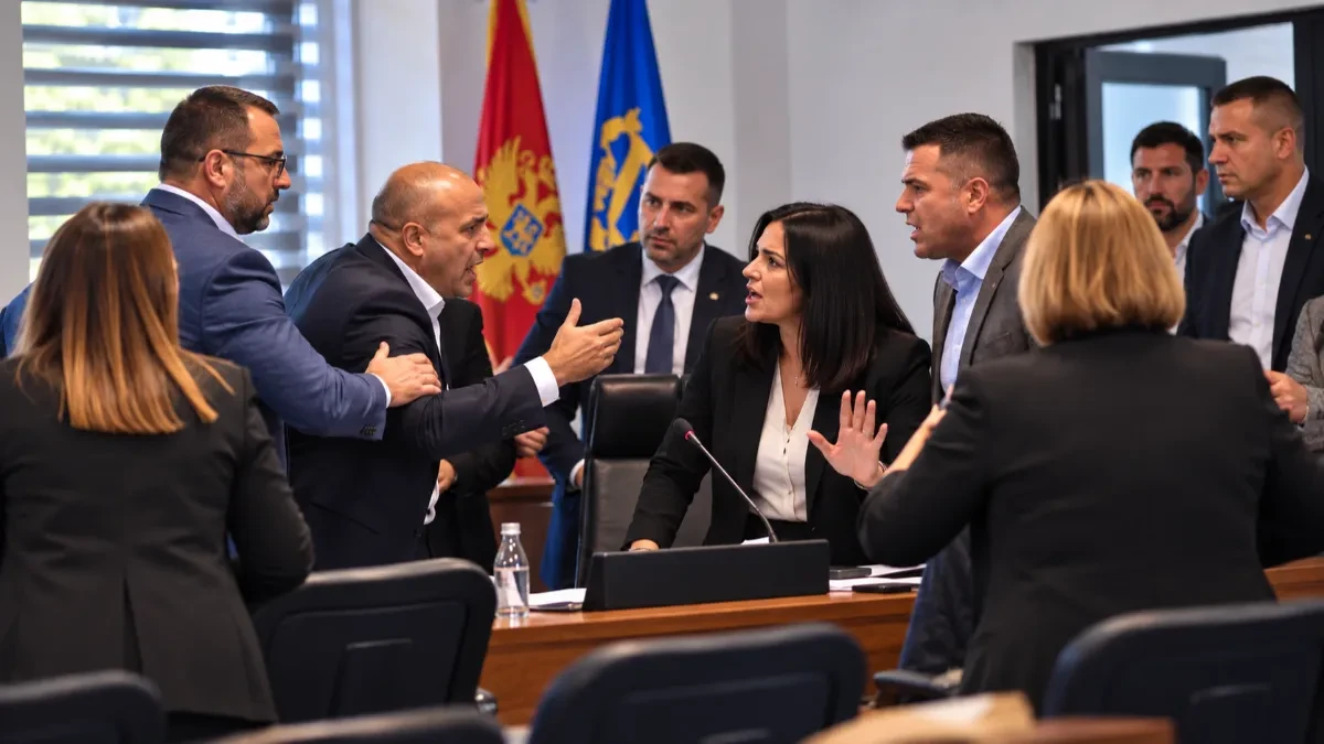 Žestok sukob u nikšićkom parlamentu: Teške riječi, pa guranje odbornika
